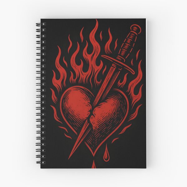 Item preview, Heart in Flames and Chains designed and sold by Uglyandcute.