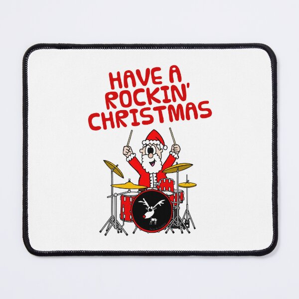 Item preview, Have A Rockin' Christmas, Santa Playing Drums, Drummer Musician designed and sold by doodlerob.
