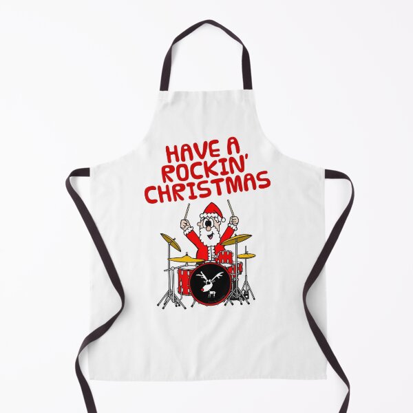 Item preview, Have A Rockin' Christmas, Santa Playing Drums, Drummer Musician designed and sold by doodlerob.