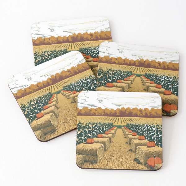 Item preview, Golden Harvest ?? Cornfields & hay bales designed and sold by catcurio.
