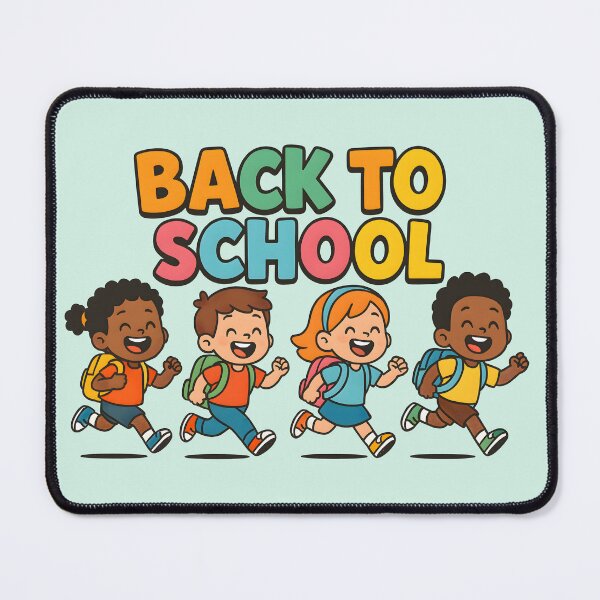 Item preview, Back to School Fun – Happy Kids Running with Backpacks designed and sold by Rantrix.