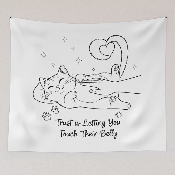 Item preview, Trust is Letting You Touch Their Belly designed and sold by Amir Faysal.