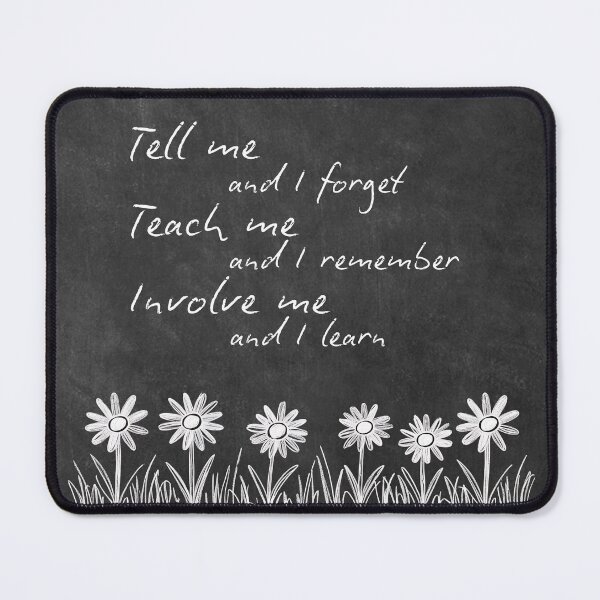 Item preview, Chalk Board Doodle Art Daisy Flowers Teaching Quote designed and sold by TackyTime.