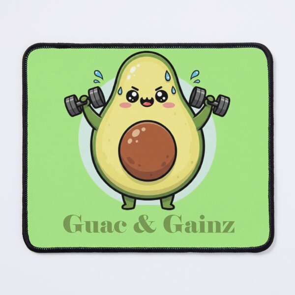 Item preview, Guac & Gainz | Cute Kawaii Avocado Gym designed and sold by PunnyBean.