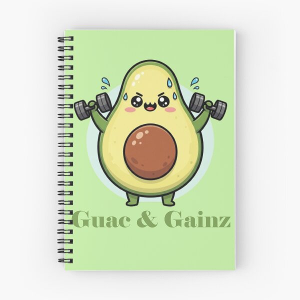 Item preview, Guac & Gainz | Cute Kawaii Avocado Gym designed and sold by PunnyBean.
