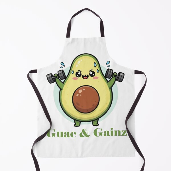 Item preview, Guac & Gainz | Cute Kawaii Avocado Gym designed and sold by PunnyBean.