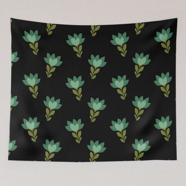 Item preview, Folk Art Flower Pattern designed and sold by CatGabrielDesigns.