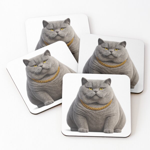 Item preview, Luxury Cat with Gold Chain | Cool Pet Art for Trendsetters designed and sold by NeonCore.