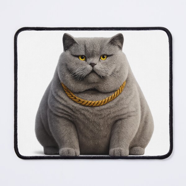 Item preview, Luxury Cat with Gold Chain | Cool Pet Art for Trendsetters designed and sold by NeonCore.