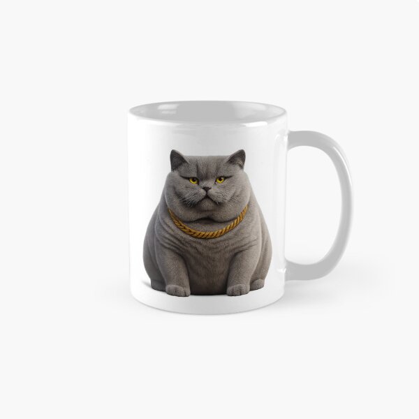 Item preview, Luxury Cat with Gold Chain | Cool Pet Art for Trendsetters designed and sold by NeonCore.