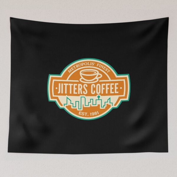 Item preview, Jitters Coffee Screen Accurate Retro Metropolis Shop Logo Newsroom designed and sold by w1ckerman.