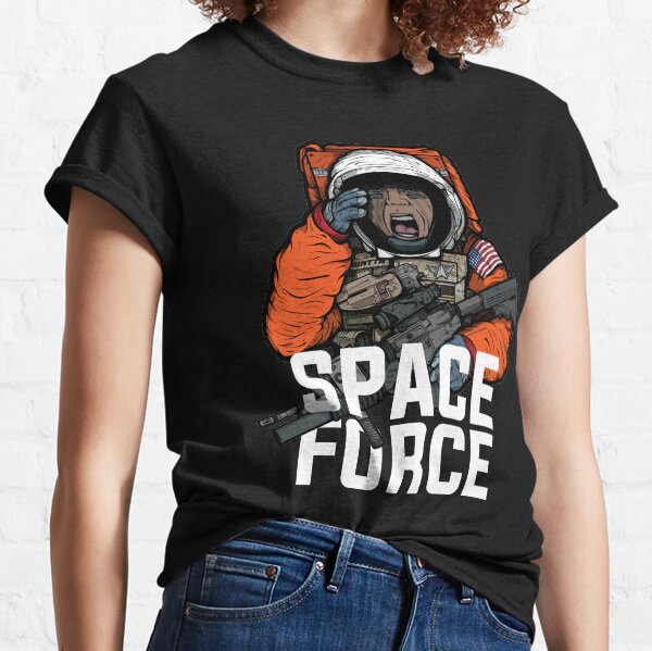 Space Force Astronaut Military Combat Vet Illustration Classic T-Shirt