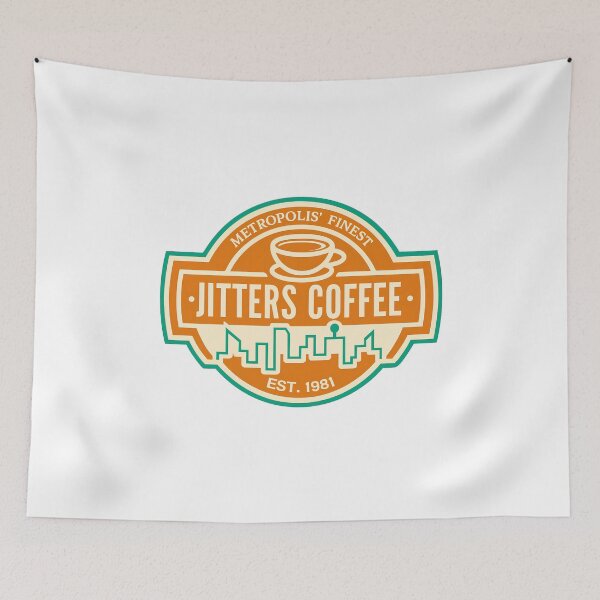 Item preview, Jitters Coffee Screen Accurate Retro Metropolis Shop Logo Newsroom designed and sold by w1ckerman.