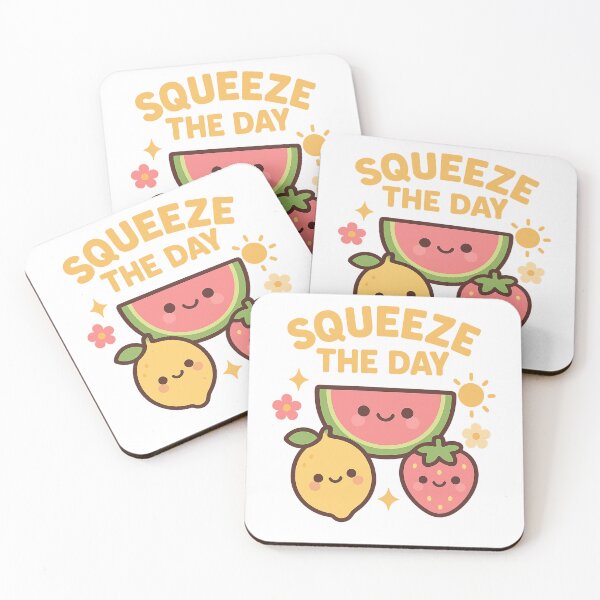 Item preview, Squeeze the Day – Kawaii Summer Fruit Friends designed and sold by POPDOTSHOP.