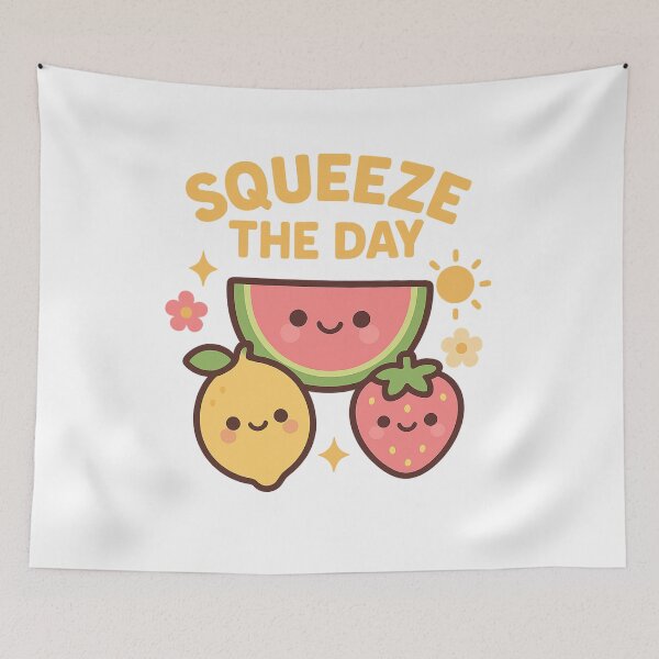 Item preview, Squeeze the Day – Kawaii Summer Fruit Friends designed and sold by POPDOTSHOP.