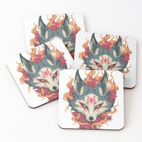 Item preview, Folklore Japanese Fox Art designed and sold by bapupa.