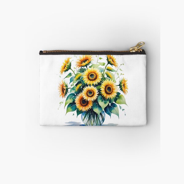 Aperçu de l'œuvre Bouquet de tournesols à l'aquarelle – Fleurs d'été éclatantes créée et vendue par Pixel--Threads.