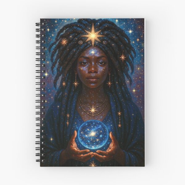 Item preview, Star Oracle | Cosmic Visionary in Afro-Mystic Realm designed and sold by KaoticMindZ.