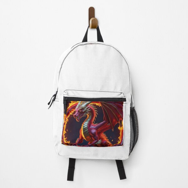 Item preview, Red dragon in the fire ring designed and sold by Patsmerch.