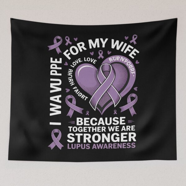 Item preview, I Wear Purple For My Wife Lupus Awareness designed and sold by tearbytea.