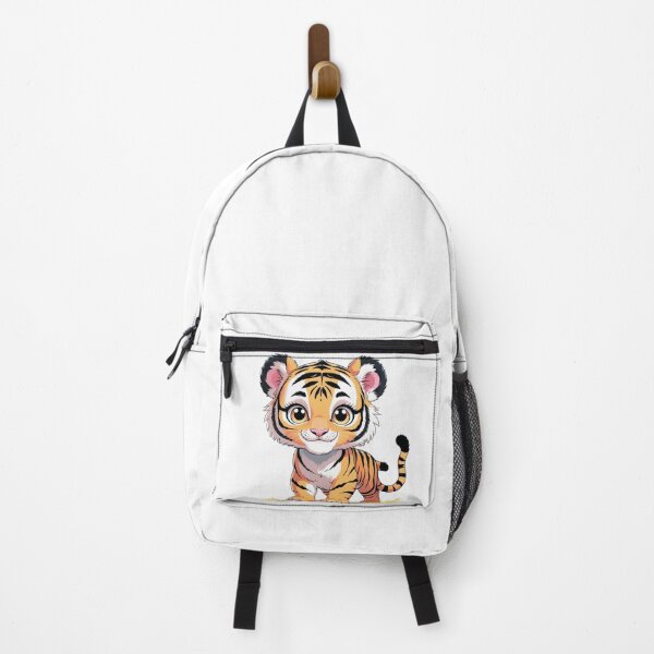 Item preview, Adorable tiger in pastel tones - Kawaii illustration designed and sold by MOMENTOS Y MAS .