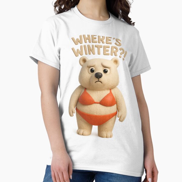 Item preview, Blizzard Bear in a Bikini - Where's Winter designed and sold by Moons Studio.