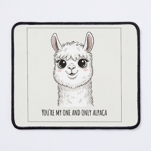 Item preview, You're My One And Only Alpaca Cute Animal designed and sold by Owcomm.