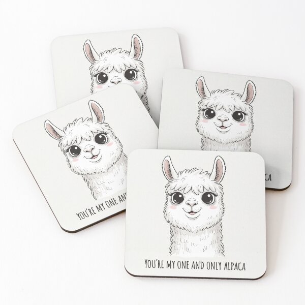 Item preview, You're My One And Only Alpaca Cute Animal designed and sold by Owcomm.