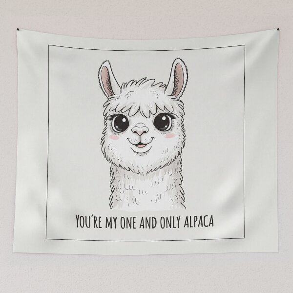 Item preview, You're My One And Only Alpaca Cute Animal designed and sold by Owcomm.