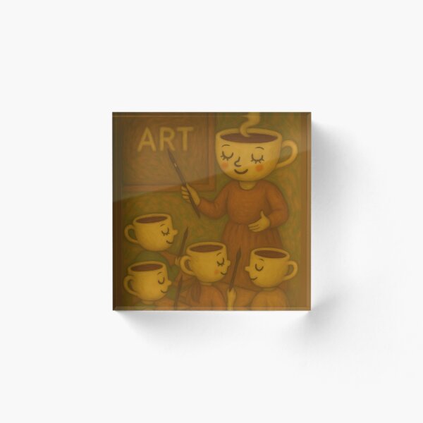 Item preview, La musa Espressina enseña: una escena surrealista en el aula designed and sold by FusionGaze.