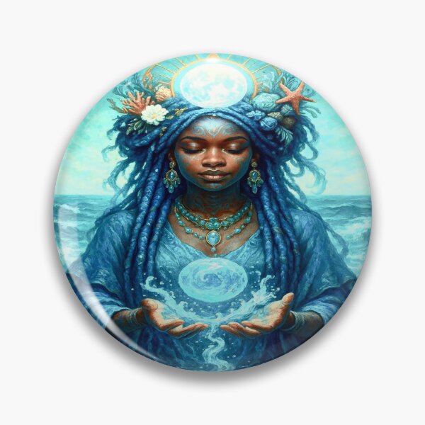 Item preview, Water Oracle | Celestial Afro Mermaid Goddess designed and sold by KaoticMindZ.