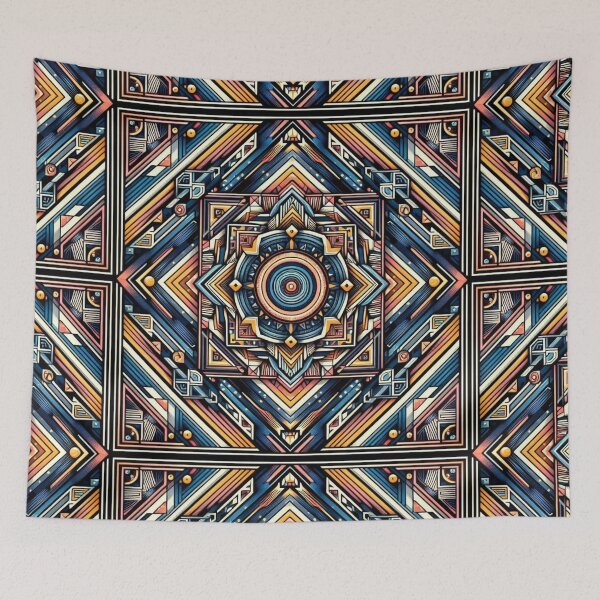 Item preview, Colorful geometric decorative pattern  designed and sold by Dogandesighn.