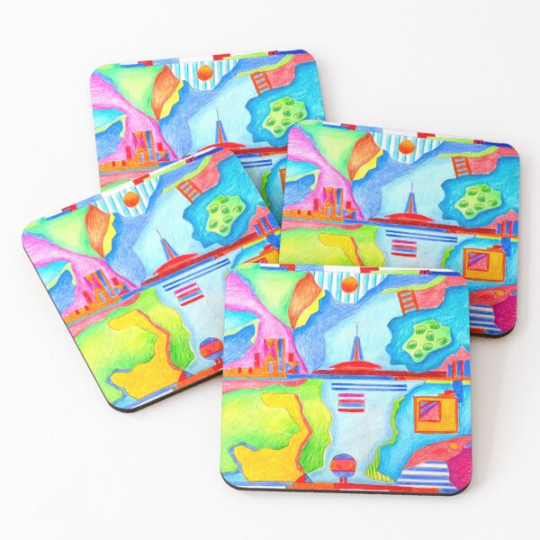Item preview, Arrival in the new city. Abstract designed and sold by Tereza Pilar  Art.