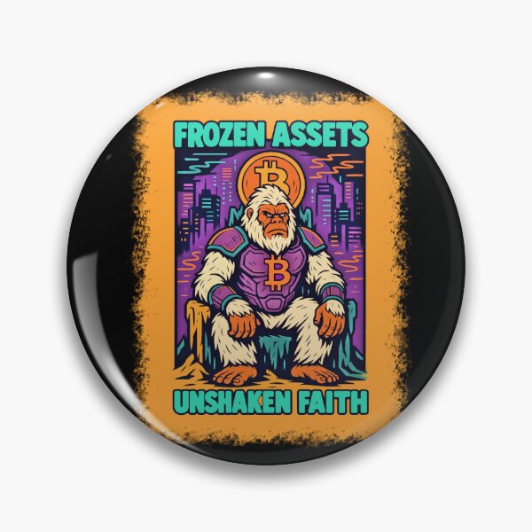 Item preview, Frozen Assets – Bitcoin Yeti Faith Design designed and sold by BitCrop.