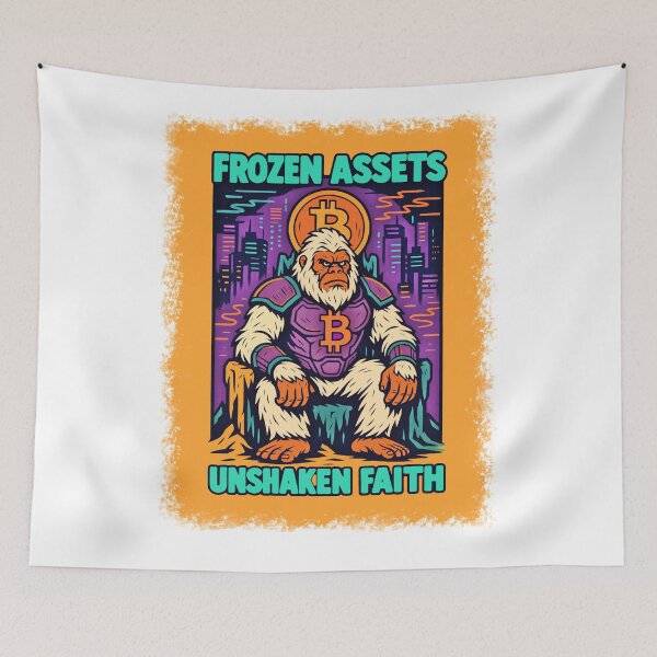 Item preview, Frozen Assets – Bitcoin Yeti Faith Design designed and sold by BitCrop.