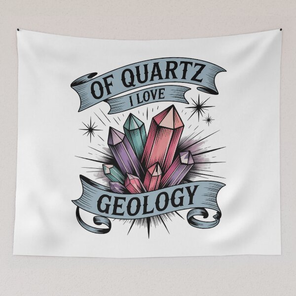 Item preview, Of Quartz I Love Geology Geologist Mineral Collector designed and sold by tearbytea.