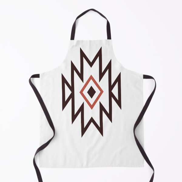Item preview, Aztec Western Cutout – Geometric Tribal Design in Brown Muted Red designed and sold by EmeraldeaArt.