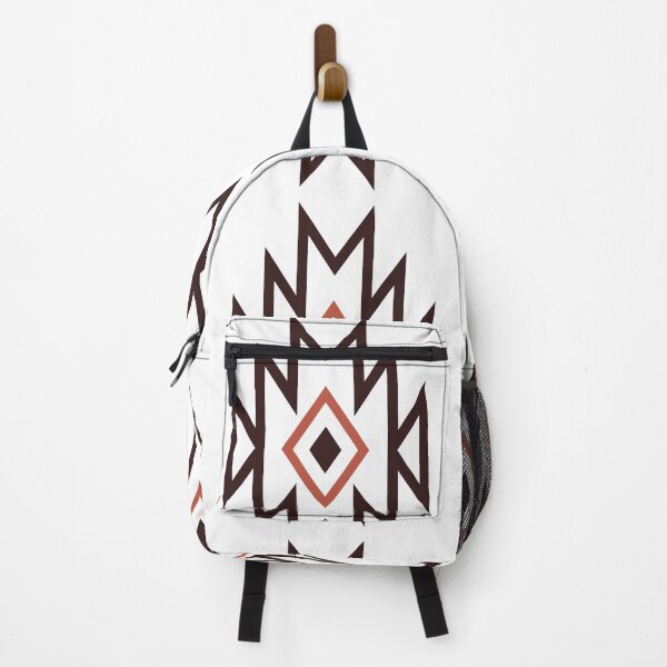 Item preview, Aztec Western Cutout – Geometric Tribal Design in Brown Muted Red designed and sold by EmeraldeaArt.
