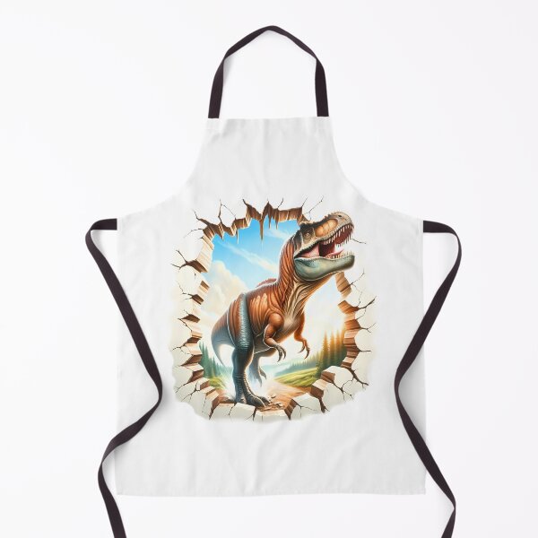 Item preview, Dinosaur stepping through a hole in the wall designed and sold by LoneAngel.