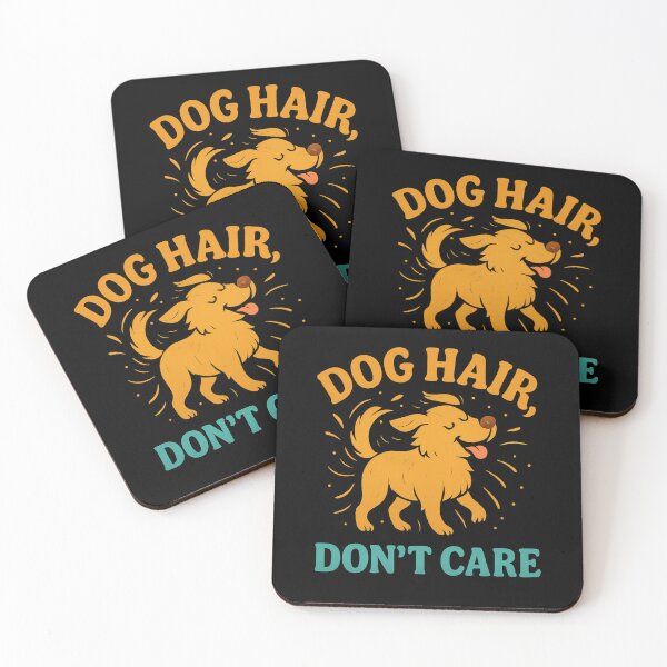 Artikelvorschau, Dog Hair Don't Care – Funny Retro Dog Lover Quote Design entworfen und verkauft von Domci.