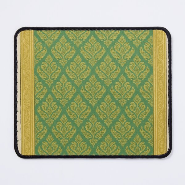 Item preview, Traditional Thai Kanok Pattern Pillow in Green Gold designed and sold by loccotown168.
