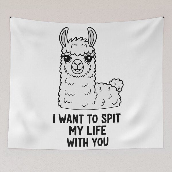Item preview, I Want To Spit My Life With You Llama Animal designed and sold by Owcomm.