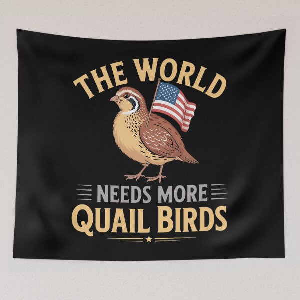 Item preview, Quail The World Needs Quail Lover America Flag Bobwhite designed and sold by tearbytea.