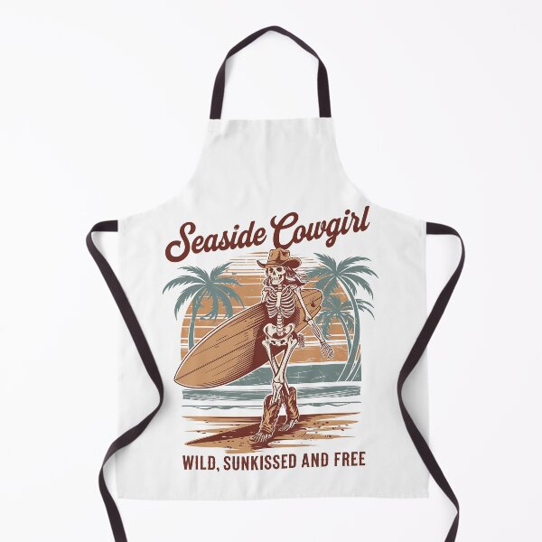 Item preview, Seaside Cowgirl Skeleton Retro Summer Vibes designed and sold by Jcat7.