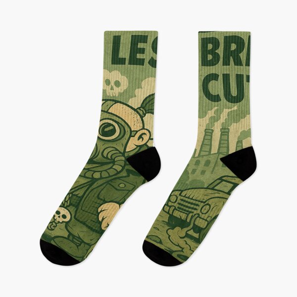 Item preview, Breathe Less – Cut CO₂: Retro Climate Poster designed and sold by Boldolka.