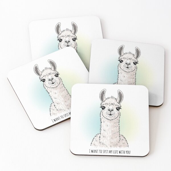 Item preview, I Want To Spit My Life With You Llama designed and sold by Owcomm.