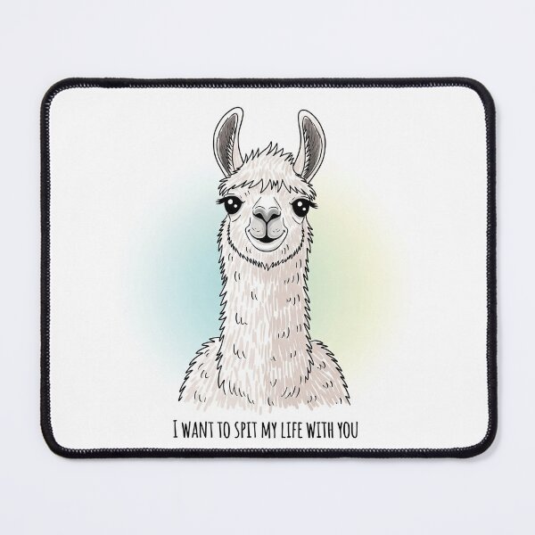 Item preview, I Want To Spit My Life With You Llama designed and sold by Owcomm.