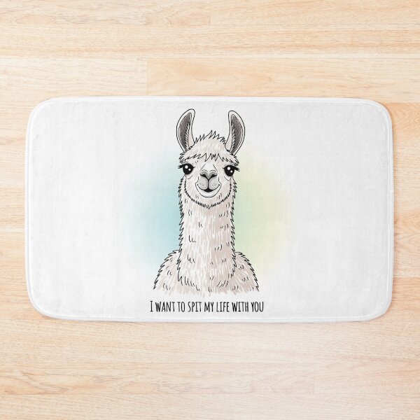 Item preview, I Want To Spit My Life With You Llama designed and sold by Owcomm.