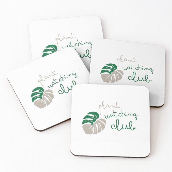 Item preview, plant watching club with variegated monstera designed and sold by jazzydevil.