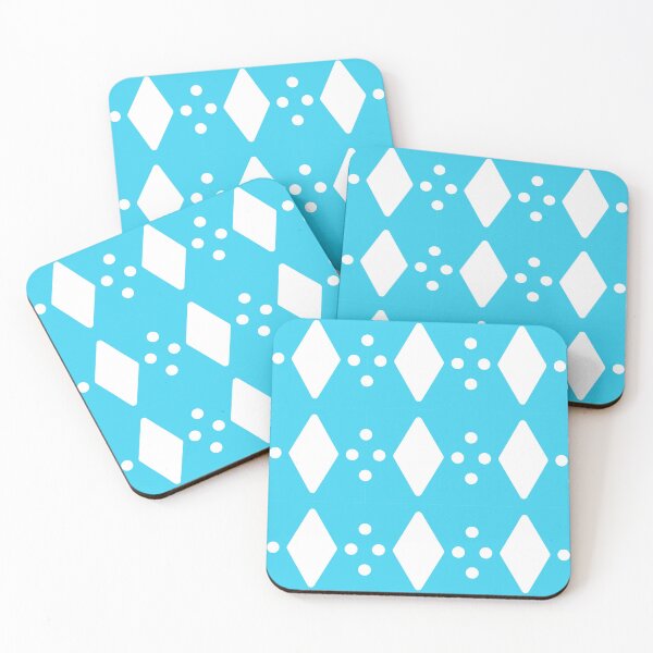 Item preview, Sky blue diamond pattern with dots  designed and sold by FrancodiMonaco.